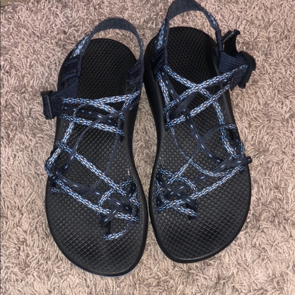 Blue chacos